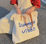 Summer Vibes Vacation Beach Bag