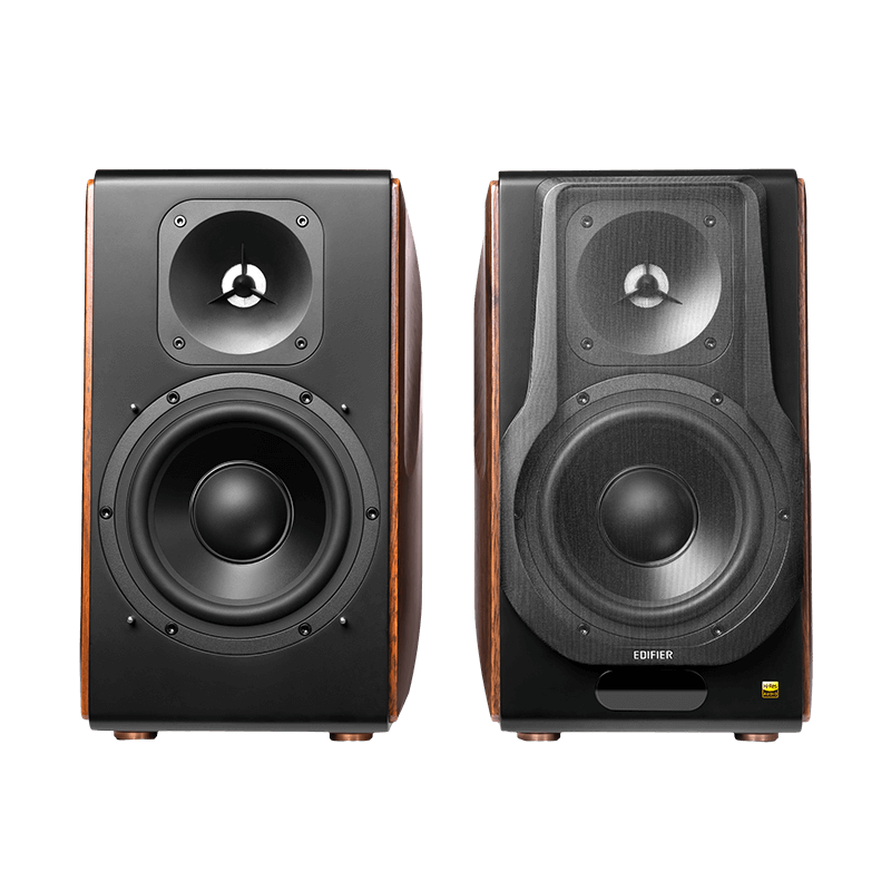 Edifier S3000 MKII Bluetooth Wireless 2.0 Book Shelf Speakers 256 Watts Wood Grain (Brown)