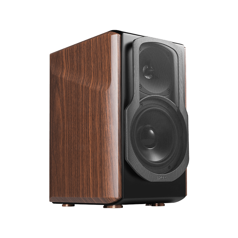 Edifier S2000 Bluetooth Wireless 2.0 Book Shelf Speakers 66 Watts Wood Grain (Brown)