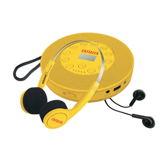 Aiwa Flashback Audio Kit (Retro CD Player & Wired Headphones MP3, CD)