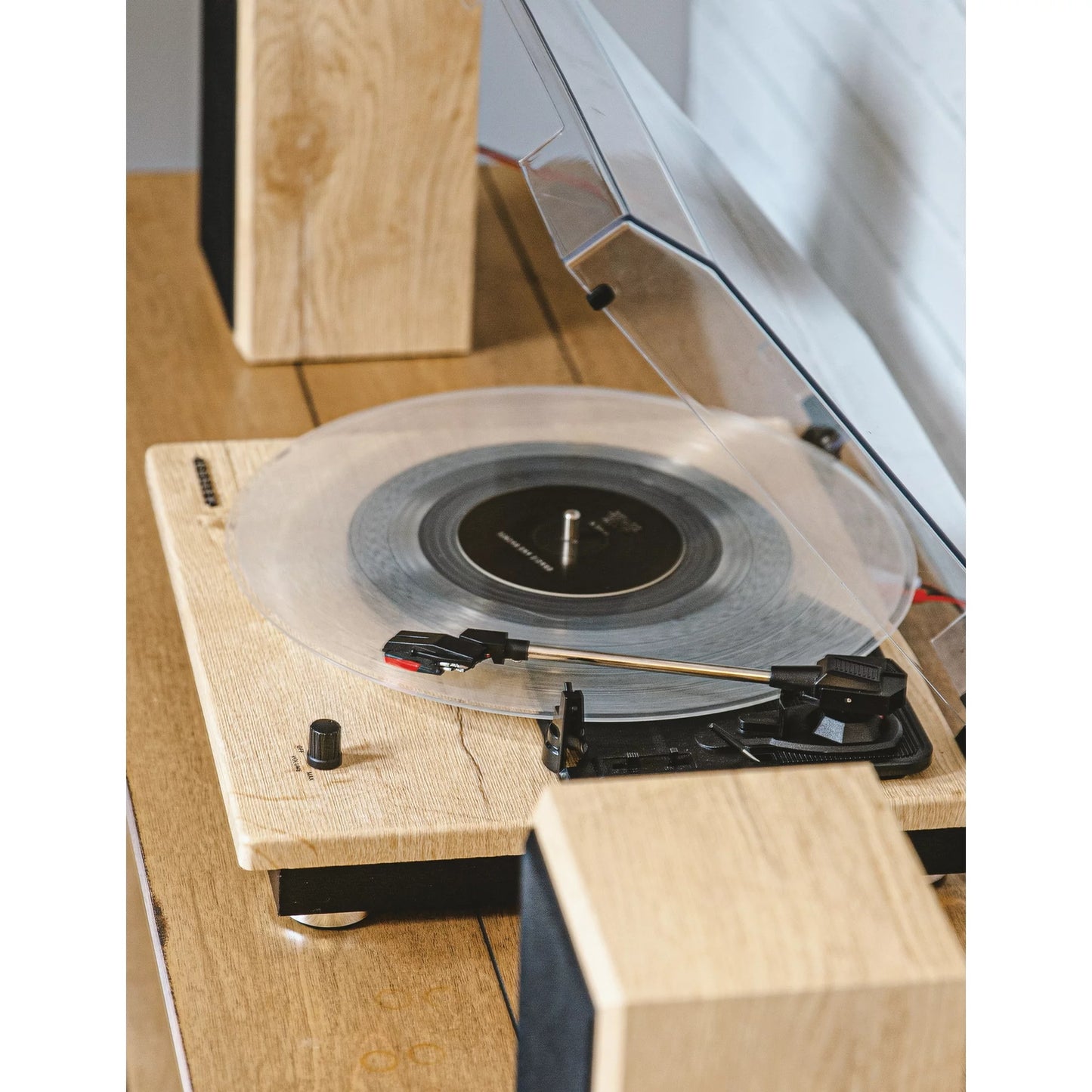 Crosley Brio Vinyl Record Player with Speakers and Wireless Bluetooth