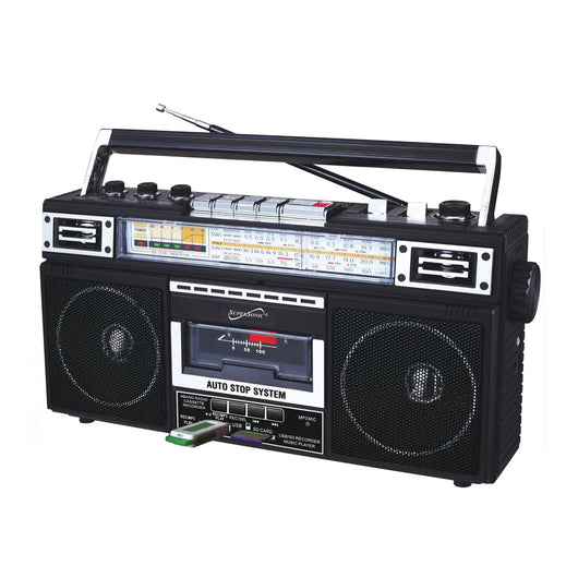 SuperSonic 4 Band Radio & Cassette Player with Bluetooth