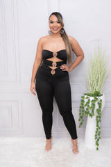 Black Tube Ring Detail Jumper