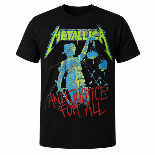 Metallica ...And Justice For All Neon Unisex T-Shirt