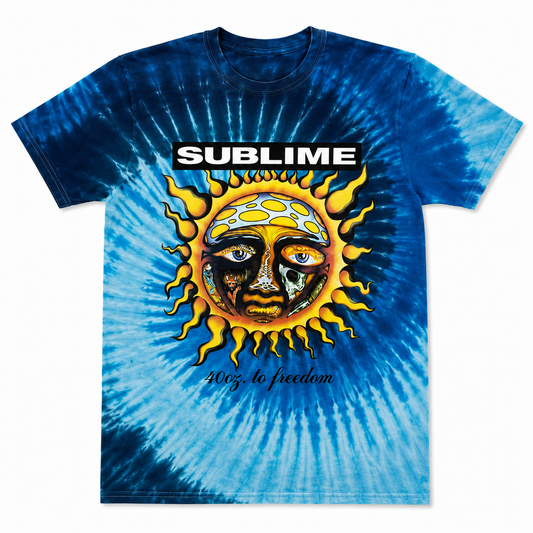 Sublime 40 oz Of Freedom Tie Die Unisex T-Shirt