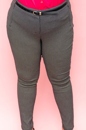 Dots Belted Pants