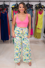 Neon Pink Seamless Crop Top